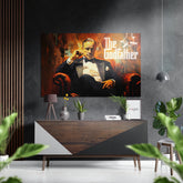 The Godfather Brushed Aluminum Dibond Wall Art.